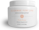 Isagenix Life için Temiz - Toz Supplement for Cleanse Drink with No Laxatives veya Diuretics - B12 & Niacin -Peach Mango -3.4 Oz (16 hizmet)