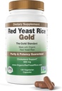 Made with 600 mg Organic Red Yeast Rice - IP6 International - 120 Vegetarian Capsules