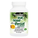 Natures Plus Yetişkin's Ear Nose Throat Lozenge with K12 Probiyotiks - 60 Lozenges - Natural Tropikal Cherry Berry Flavor - Supports Ear, Nose and Throat ve Immune Function - Gluten-Free - 30 Hizmet