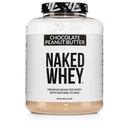 NAKED Whey σοκολάτα φυστικοβούτυρο χόρτο Fed πρωτεΐνη Whey σκόνη, χωρίς ΓΤΟ, χωρίς σόγια, και χωρίς γλουτένη, ανάπτυξη και ανάκτηση βοήθειας - 52 εξυπηρετούν