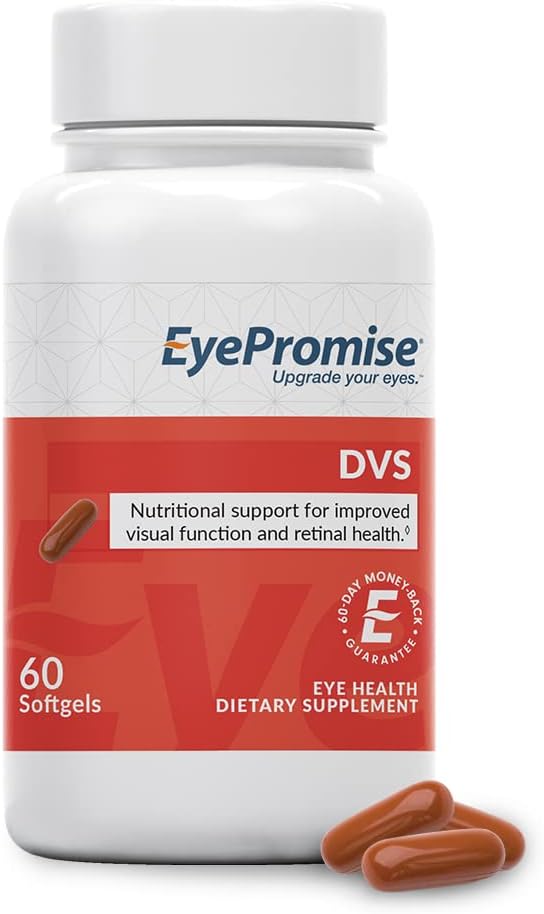 EyePromise DVS Eye Vitamin - 60 Softgels, 30-Day Supply - Eye Supplement with Zeaxanthin and Lutein for Retina Destek & Geliştirilmiş Görsel Fonksiyonlar