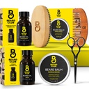 The Beard Club Beard Kit for Men - Grooming & Care Kit - Cedar & Sandalwood Oil, Sandalwood Balm, Boar Bristle Brush, Comb, Trimming Ψαλίδι - Dad Gift Set