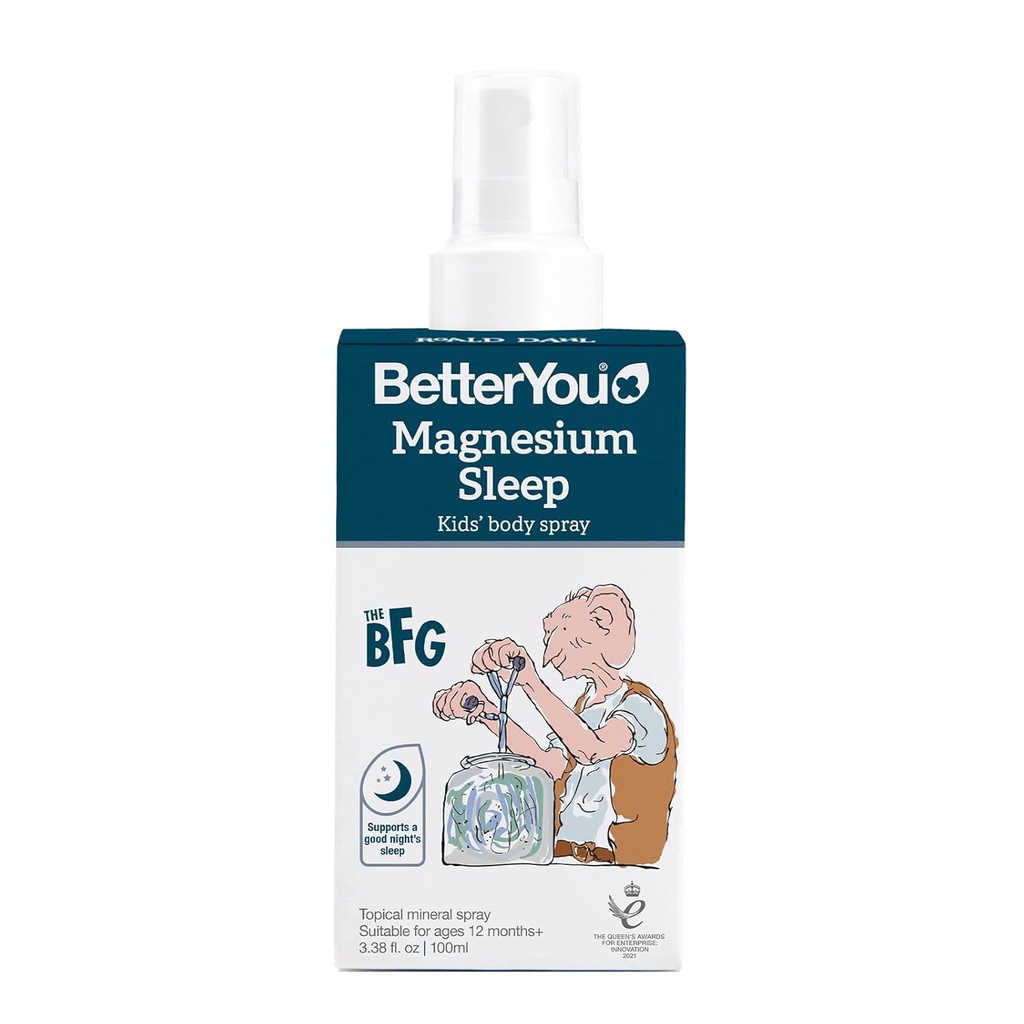Better You Magnezyum Sleep Kids' Body Spray - Çocuklar için Magnezyum yapıştırıcısı - Bir Restful Sleep - Lavender Essential Oil - 338 oz