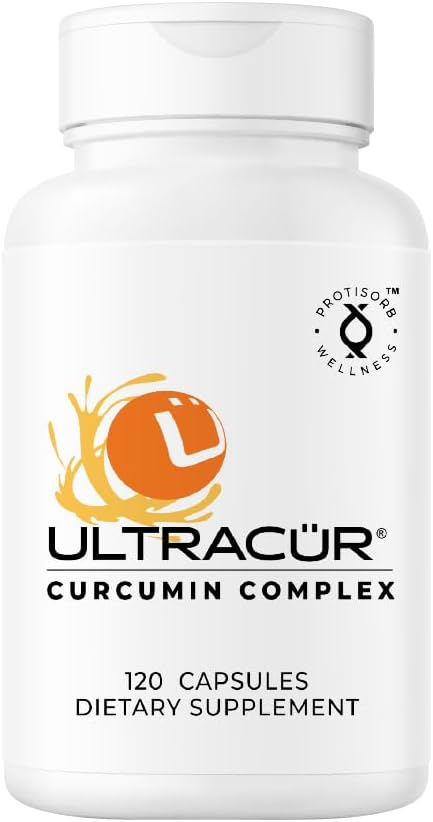 UltraCur Curcumin Kompleksi - Ultra Bio, Ortak, Kas ve Beyin Desteği için Yüksek Abhidrasyon Turmeric Curcumin Supplement for Joint, Muscle & Brain Support - Patented Protisorb for Premium Abvitamin - 120 Capsules
