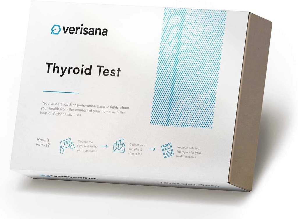Datasana Comprehensive Yourroid Test – Diskreet & True Blood Analysis for Yourroid Dys Functions – Measures 4 Main Thyroid Hormons & Markers