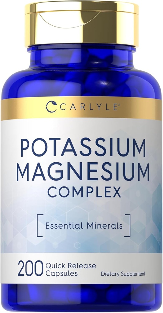 Carlyle P properties Magnezyum Supplement | 200 Count | Non-GMO & Gluten Free Kompleksi