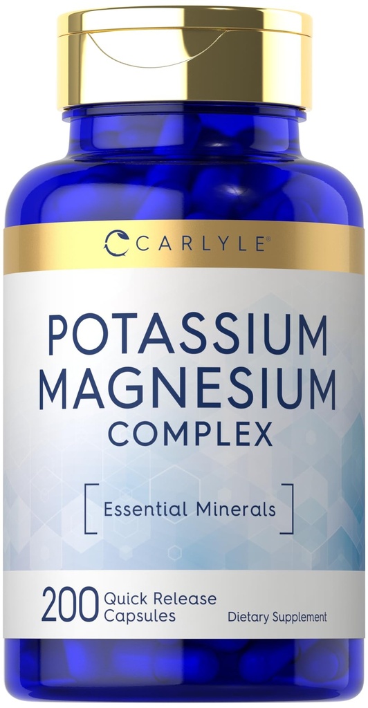 Carlyle P properties Magnezyum Supplement | 200 Count | Non-GMO & Gluten Free Kompleksi