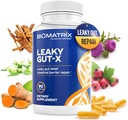 Glutamine ve Herbs ile Leaky Gut, Prebiyotik Destek, Bloating, Gas, Constipation | SIBO | Veggie Caps | 60-Day Supply – Leaky Gut-X