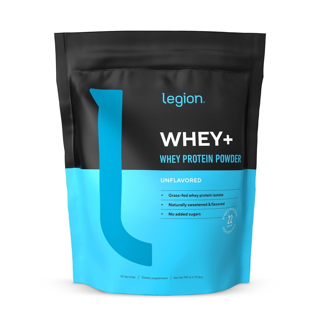 LEGION Whey+ Protein Whey Isolate from Grass Fed İneks - Whey Protein Isolate Toz Low Calorie, Non-GMO, Sugar Free, Lactose and Gluten Free, All Natural Protein Toz for Men & Women, 30 hizmet...