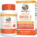 MaryRuth Organics Vegan Omega 3 Gummies for Yetişkinler | 2 Ay Supply | Sugar Free Supplement with Vitamin C | Flaxseed Oil Immune Support | Genel Wellness | No Fish Taste | 60 Count