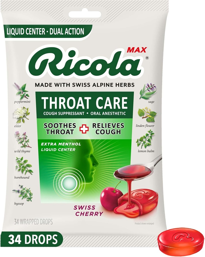 Ricola Max Swiss Cherry Lroat Care Large Bag 