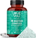 Love You 18 Enzyme Kompleksi – Plant-Based Digestive Enzymes for Women & Men | Supports Nutrient Abxia & Digestive Comfort | 60 Vegan Capsules ABD'de Yapılan