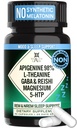 Melatonin Olmadan Yetişkinler için Doğal Uyku Yardımı Tamam - Askıya alma Herbal Uyku - GABA, L-Theanine, Reishi Mushroom, Apigenin, Magnezyum Glycinate, 5-HTP - 90 Vegan Capsules