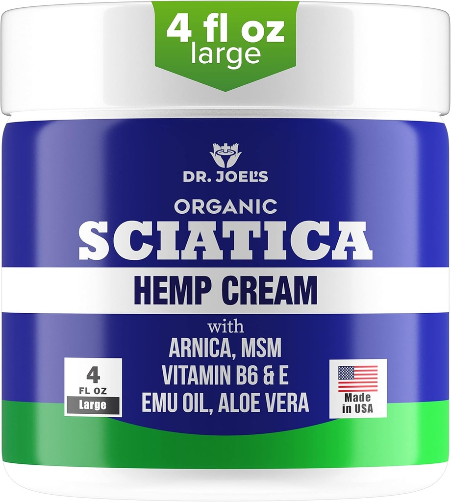 Sciatica Cream - Premium Scia Cream - Hızlı Absorpsiyon ve Maksimum Yardım - 4 oz Büyük Değer Paketi - ABD'de Yapılan