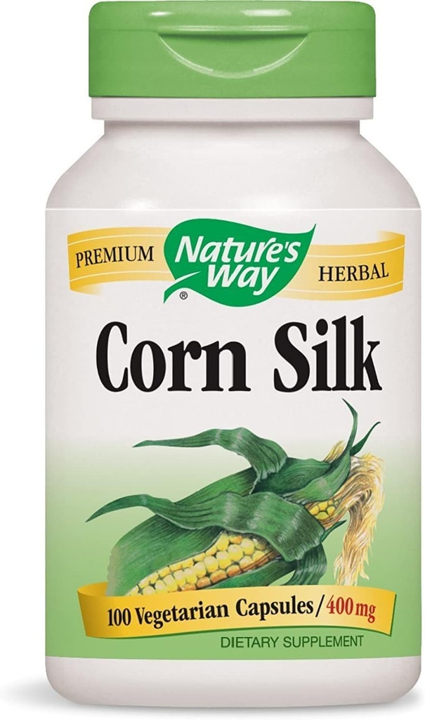 Nature's Way Premium Herbal Corn Silk 1.200 mg, 100 κάψουλες χορτοφάγων, Συσκευασία των 3