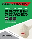 Whey Isolate Protein Toz Unflavored - 30g protein Toz - Kosher, Halal, Keto, Clean Label, Hızlı Protein - 2LB 30 Servisler