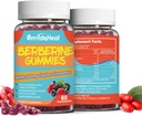 2 Pack Berberine Gummies, Ceylon Cinnamon 200 mg ile 1200 mg, Süt Butle Extract & Turmeric, Vegan Berry Flavor, Non-GMO, Gelatin-Free, Gluten-Free, 120 Count
