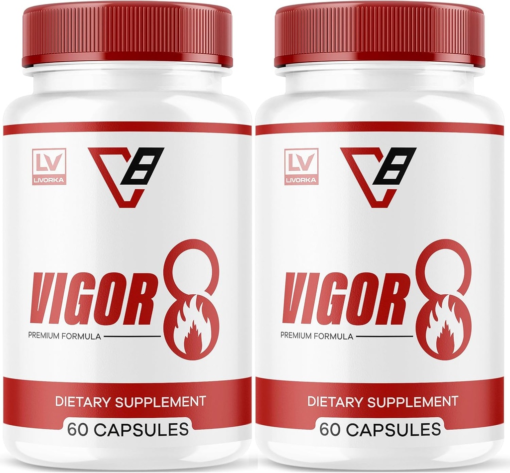 LIVORKA Vigor 8 Premium Formula for Men, Support Supplement for Male - 120 Capsules (2 Ay Supply) - 2 Paket