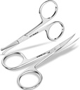 Utopia Care Eyebrow Scissors, Profesyonel paslanmaz Steel Small Shears for Men and Women, Nose Hair Scisors for Grooming Mustache, Beard, Eyelashes, Ear Hair Trimming, Gümüş