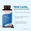 Pros-T - Συμπλήρωμα υποστήριξης Prostate - Saw Palmetto, Phytosterol, Ψευδάργυρος, Νέτλ, Βιταμίνη D-3 & B6 - Προώθηση Υγιεινή λειτουργία Prostate & κανονική ροή ούρων - Βελτίωση ιστού - 60 Softgels (πακέτο του 2)