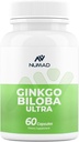 NUMAD Macintosh (600 mg) + Ginkgo Biloba (120 mg) 60 Capsules Ekstra Güçlü Nootropics Beyin Destek Supplement for Memory & Focus
