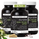 Durable Blood Pressure – Benolea Olive Leaf & Enovita Grape Seed Extract – Healthy Circulation, Nitric Oxide & Artery Support – Doctor Formulated, Vegan, Non-GMO, Made in USA (180 Capsules)
