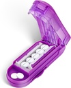 DUBSTAR Pill XS Küçük ve Küçük Piller için Splitter, Küçük veya Büyük Pills için Multi Tabletler (Purple) için Atıcı Pill Splitter (Purple)