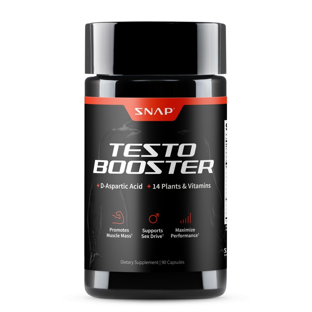 Erkekler için Snap Supplements testosteron ATM - Kas Büyümesini Teşvik, Erkekler için ATM, Doğal Enerji, Stamina ve Güçlü, 90 Capsules (30 Hizmet, 1 Ay Supply)