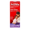 Çocuklar Tylenol Liquid Oral Suspension Medicine, Acetaminophen Pain Reliever & Ateş Ekle Soğuk + Flu Belirtileri ve Sore Throat, aspirin-, Ibuprofen- & Alkol- Free, Grape, 4 fl. ozz