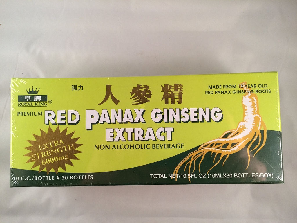 Royal King - Red Panax Ginseng Extract 6000mg (30 φιαλίδια X 10ml) - 2 κουτιά