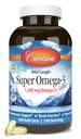 Carlson - Super Omega-3 Gems, EPA ve DHA ile 1200 mg Omega-3 Fatty Asits, Wild-Caught Norveç Fish Oil Supplement, Sustainable Sourced Capsules 300 Softgels