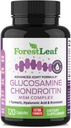 Glucosamine Chondroitin MSM Kompleksi - Üç Güç 1200 mg Turmeric, Hyaluronic Acid ve Bromelain için Kas Flexability - 120 Caps