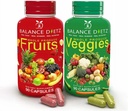 Meyveler ve Veggies Supplements, 90 Meyve Kapsülleri ve 90 Veggies Capsules, All Food Supplement with Fruits and Sebzes for Women, Men and Kids| Set of 1
