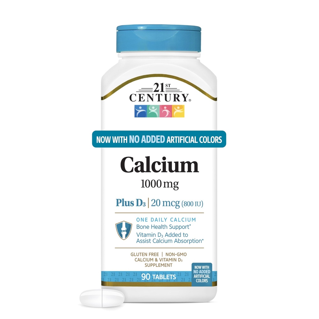 21st Century Food Plus D Tabletleri, 1000 mg, 90 Kont