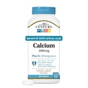 21st Century Calcium Plus D3 Tablets, (90 Count), 1000mg Calcium with Vitamin D3 20mcg (800 IU), Gluten-Free & Non-GMO, Bone Health Supplement for Men & Women, No Added Yeast or Artificial Flavors