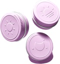 Ekstra Küçük Tek Pill Box For Purse (3 Pack), alüminyum Top Pill Konteyner, 3 Times a Day Portatif Su Tek Pill Case for Vitamins, Fish Oils, Supplements (Light Mor)