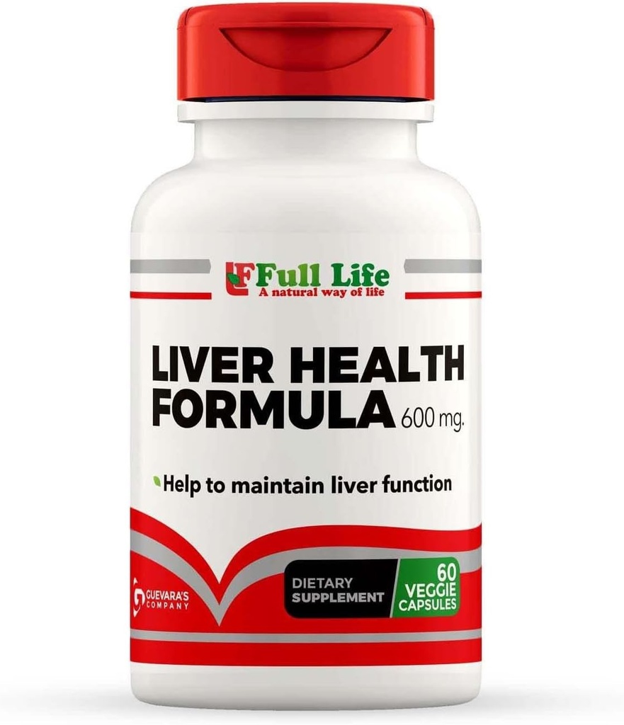Full Life Liver Health Formula - Dietary Supplement - 60 Veggie Capsules