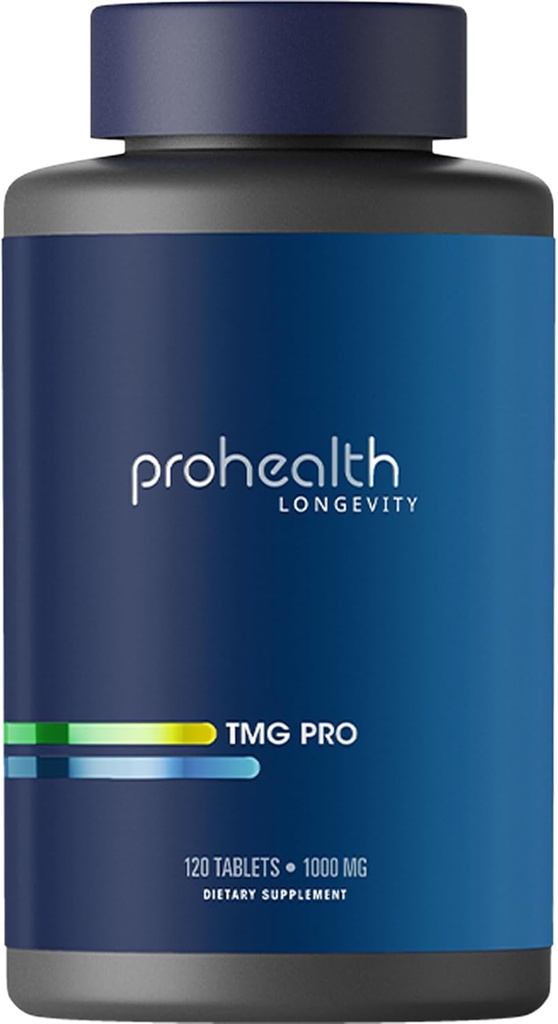 ProHealth Longevity | TMG Supplements (Tritilglycine), Betaine Anhidrus - 1.000 mg, 120 Tablet - Medeniyet Desteği (120 Kont (kök 1))