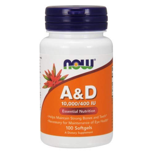 Şimdi Tamamlar, A & D 10.000/400 IU, Eye Health*, Essential Beslenme, 100 Softgels