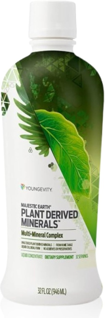 Youngevity Plant Derived Minerals Multi-Mineral Kompleksi | Humic Shale | Sıvı Colloidal Form | 32 Hizmet (32 Akışı 1))