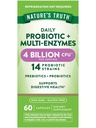 Nature's Truth Probiyotiks with Enzymes | 60 Capsules | for Men and Women | Non-GMO & Gluten Free Digestive Health Supplement