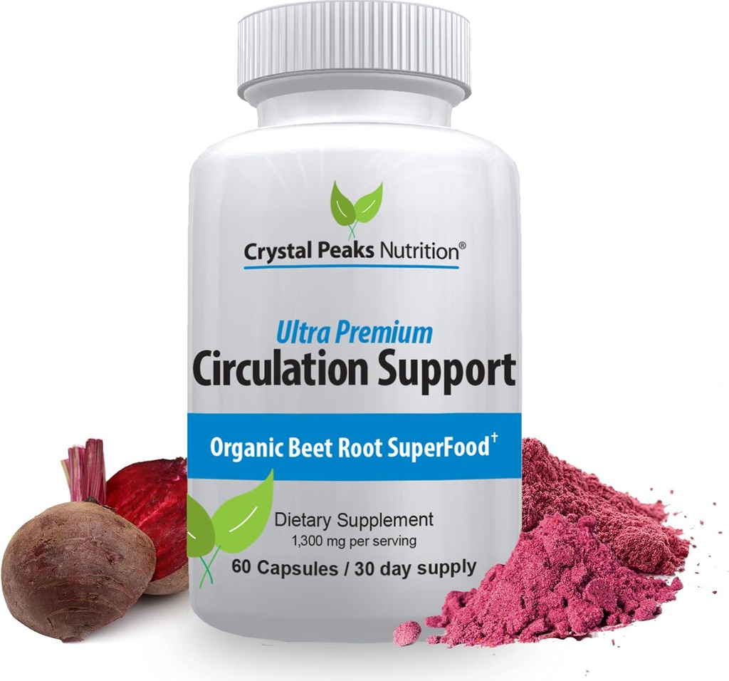 Saf Organik Arıt Kök Toz Ekstraksiyonu - Kan Circulation, Arteries ve Veins, Nitrik Çimento Üretimini Arteries. 1300 mg, 60 Veggie Capsules