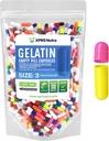XPRS Nutra Boyutu 3 Boş Kapsüller - 500 Kont Boş Gelatin Capsules - Pills DIY Capsule - Pure Bovine Pill Gel Caps Fillable Do-It- Yourself Vitamins and Supplements (Multi Color)