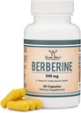 Berberine Supplement 500 mg, 60 Capsules (Third Party Tested, Non-GMO, Gluten Free, Vegan Safe) AMPK Activator - Berberine HCL Cardiovascular Sağlığı için Çift Wood