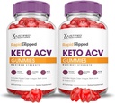 Justified Laboratories (2 Pack Rapid Riped Keto ACV Gummies Advanced Formula 1000MG Rapidripped Formulated with Ρόδι με σκόνη χυμού τεύτλων B12 Vegan Non GMO 120 Gummys