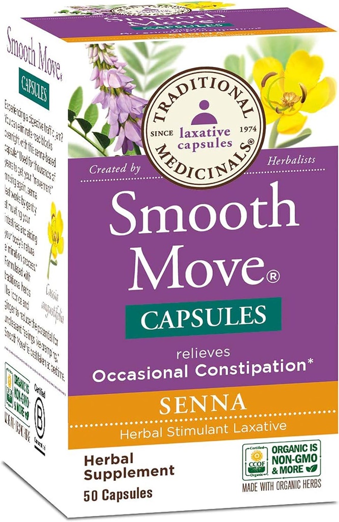 Geleneksel Tıbbiler - Smooth Move Senna, 50 Capsules
