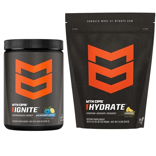 MTN OPS Ignite Blue Raspberry Lemonade + Hydrate Lemonade