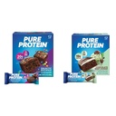 Pure Protein 12 Kont Galaktik Brownie & Chocolate Mint Cookie Protein Bars Sche | 20g & 19g High Protein | Gluten Free | Pre & Post Workout | Low Sugar