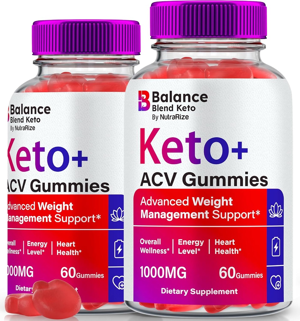 (2 Pack) Denge Combo ACV Gummies, Premium Kilo Kaybı Kombinasyon, Keto + Apple Cider Vinegar, All Natural ACV Keto Formula, Resmi BalanceBlend Chem Plus ACV Gomitas Review (120 Gummies)